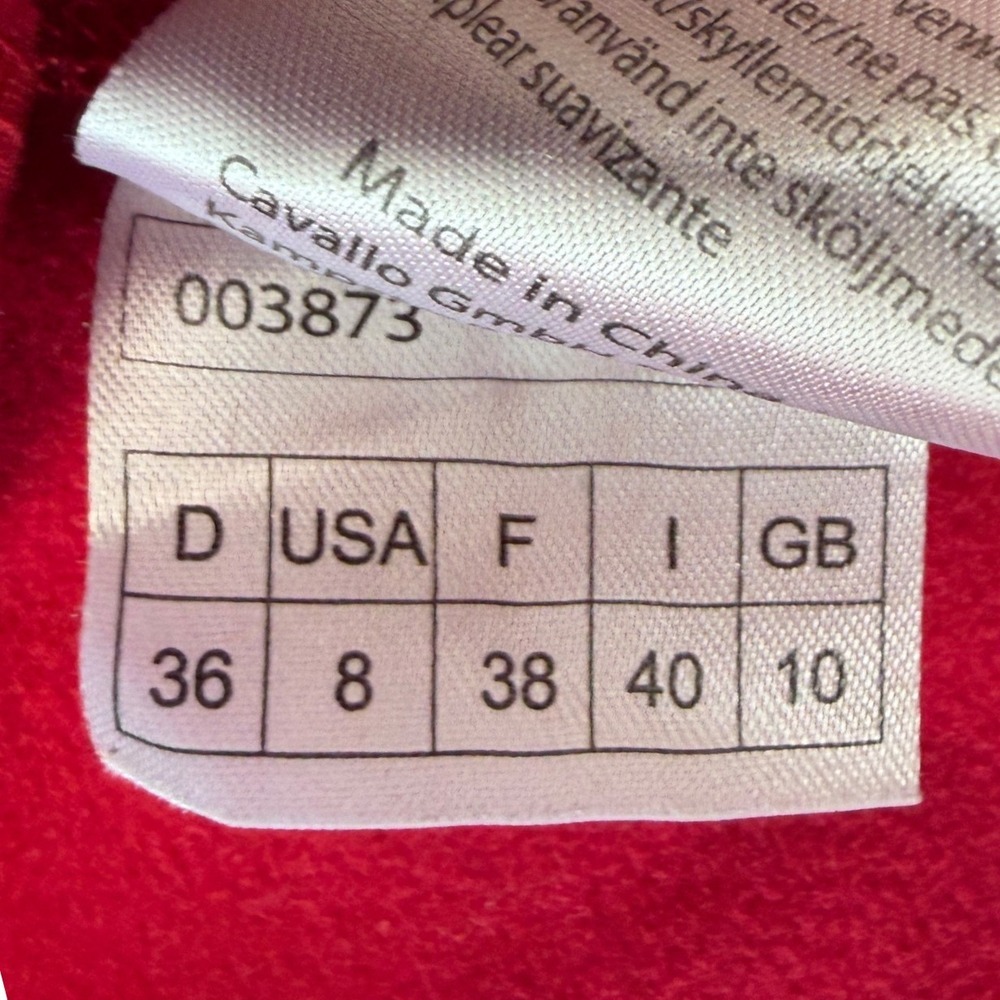 Cavallo Ruby Red Equestrian Base‎ Layer Top Cowl Neck Long Sleeve Women Size 8 - Picture 4 of 12